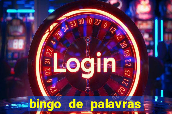 bingo de palavras cha de bebe